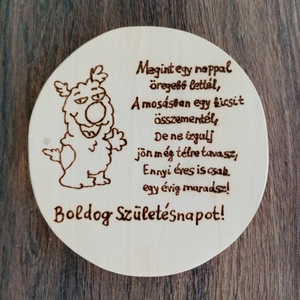 Szülinapi köszöntő, névtábla, felirat, kép, falikép, táblakép - otthon & életmód - ház & kert - névtábla - Meska.hu