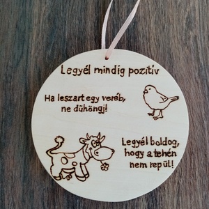 Pozitív gondolatok tábla, névtábla, táblakép, felirat, kép. - otthon & életmód - dekoráció - fali és függő dekoráció - felirat - Meska.hu