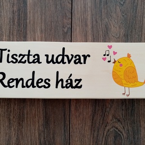Házszám, házszámtábla,tiszta udvar rendes ház, utcatábla- Énekesmadár , házszám . - otthon & életmód - ház & kert - házszám - Meska.hu