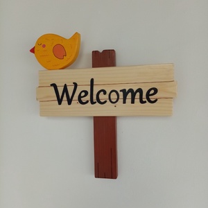 Házszám, házszámtábla, utcatábla, Welcome tábla, isten hozott tábla- 3D madaras,  házszám . - otthon & életmód - ház & kert - házszám - Meska.hu