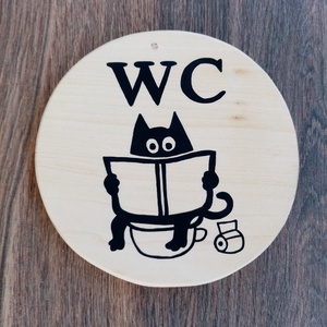 Ajtójelölő tábla, ajtó jelölő tábla, ajtódísz, kopogtató, névtábla, felirat - WC - otthon & életmód - dekoráció - ajtó- és ablak dekoráció - ajtótábla - Meska.hu