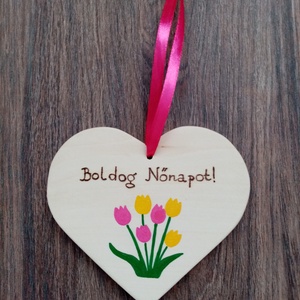 Nőnapi virágdísz, dekoráció, függőkép - Tulipán - otthon & életmód - dekoráció - virágdísz és tartó - csokor & virágdísz - Meska.hu