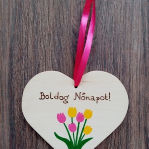 Nőnapi virágdísz, dekoráció, függőkép - Tulipán - otthon & életmód - dekoráció - virágdísz és tartó - csokor & virágdísz - Meska.hu