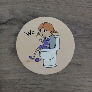Ajtójelölő tábla, ajtó jelölő tábla - Wc - otthon & életmód - dekoráció - ajtó- és ablak dekoráció - ajtótábla - Meska.hu
