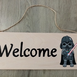 Star Wars - Darth Wader - welcome tábla, Isten hozott tábla - otthon & életmód - dekoráció - kép & falikép - táblakép - Meska.hu