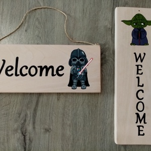 Star Wars - Darth Wader - welcome tábla, Isten hozott tábla - otthon & életmód - dekoráció - kép & falikép - táblakép - Meska.hu