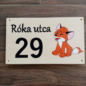 Házszám, házszámtábla, utcatábla- A kis Vuk, házszám . - otthon & életmód - ház & kert - házszám - Meska.hu