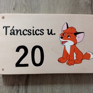 Házszám, házszámtábla, utcatábla- A kis Vuk, házszám . - otthon & életmód - ház & kert - házszám - Meska.hu