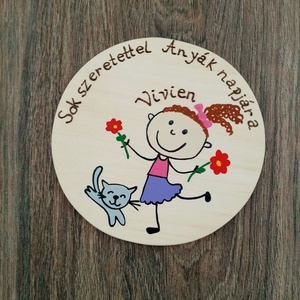 Szülinapi, anyák napi táblakép, Névtábla, Felirat - otthon & életmód - ház & kert - névtábla - Meska.hu