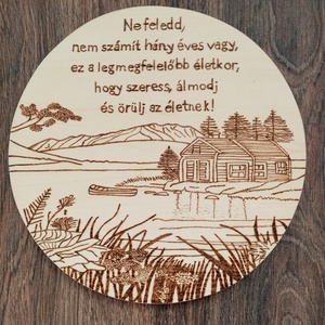 Szülinapi jókívánság tábla, pozitív gondolatok tábla, névtábla, felirat, táblakép, Otthon & Életmód, Dekoráció, Fali és függő dekoráció, Felirat, Festett tárgyak, Gravírozás, pirográfia, MESKA