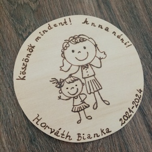 Óvódai ballagó ajándék Óvónéninek, dadus néninek, névtábla, felirat - otthon & életmód - dekoráció - fali és függő dekoráció - betű & név - Meska.hu