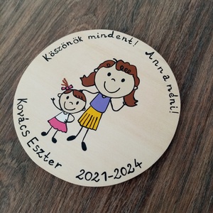 Óvódai ballagó ajándék Óvónéninek, dadus néninek, névtábla, felirat - otthon & életmód - ház & kert - névtábla - Meska.hu