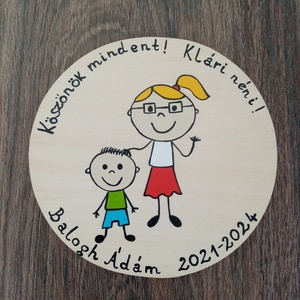 Óvódai ballagó ajándék Óvónéninek, dadus néninek, névtábla, felirat - otthon & életmód - ház & kert - névtábla - Meska.hu