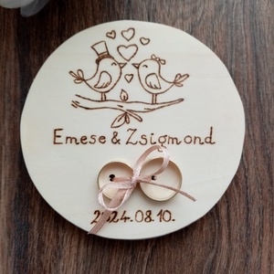 Madaras esküvői gyűrűtartó doboz, gyűrűsdoboz, gyűrűpárna, dekoráció - Meska.hu