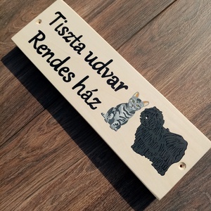 Tiszta udvar, Rendes ház, házszám, házszámtábla- Háziállatok- házszám - otthon & életmód - ház & kert - házszám - Meska.hu