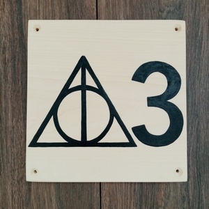 Házszám, házszámtábla, utcatábla- Harry Potter , házszám ., Otthon & Életmód, Ház & Kert, Házszám, Festészet, Festett tárgyak, MESKA