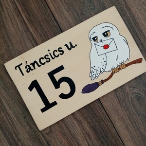 Harry Potter házszám, házszámtábla, utcatábla - Házszám - otthon & életmód - ház & kert - házszám - Meska.hu