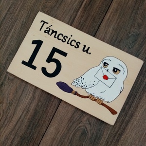 Harry Potter házszám, házszámtábla, utcatábla - Házszám - otthon & életmód - ház & kert - házszám - Meska.hu