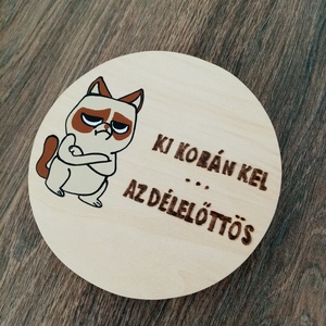 Vicces tábla a korán kelőknek, névtábla, fali dekor - otthon & életmód - dekoráció - fali és függő dekoráció - felirat - Meska.hu