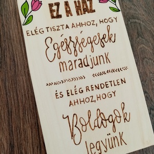 Családi szabályok tábla, falikép, dekoráció - otthon & életmód - dekoráció - fali és függő dekoráció - falinaptár & öröknaptár - Meska.hu