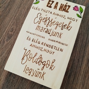 Családi szabályok tábla, falikép, dekoráció - otthon & életmód - dekoráció - fali és függő dekoráció - falinaptár & öröknaptár - Meska.hu