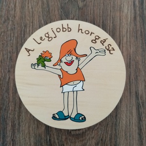 A nagy ho-ho-ho horgász tábla, poháralátét, vicces tábla a horgászat kedvelőinek - otthon & életmód - konyhafelszerelés, tálalás - tálalás - sörös pohár és korsó - Meska.hu