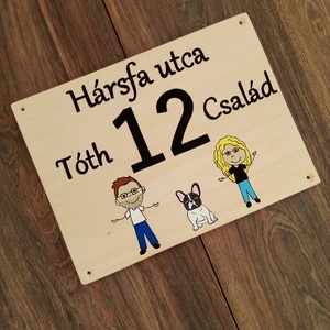 Házszám, házszámtábla, utcatábla- Családi - házszám  - otthon & életmód - ház & kert - házszám - Meska.hu