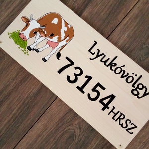 Házszám, házszámtábla , utcatábla - Boci boci tarka..... - házszám . - otthon & életmód - ház & kert - házszám - Meska.hu