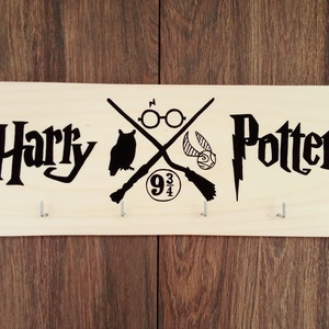 Harry Potter fali kulcstartó, fali kulcsakasztó, fogas, dekoráció - otthon & életmód - dekoráció - fali és függő dekoráció - fali kulcstartó - Meska.hu