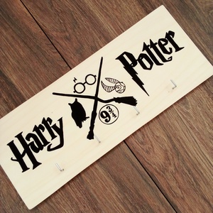 Harry Potter fali kulcstartó, fali kulcsakasztó, fogas, dekoráció - otthon & életmód - dekoráció - fali és függő dekoráció - fali kulcstartó - Meska.hu