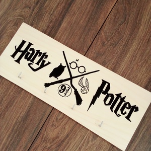 Harry Potter fali kulcstartó, fali kulcsakasztó, fogas, dekoráció - otthon & életmód - dekoráció - fali és függő dekoráció - fali kulcstartó - Meska.hu