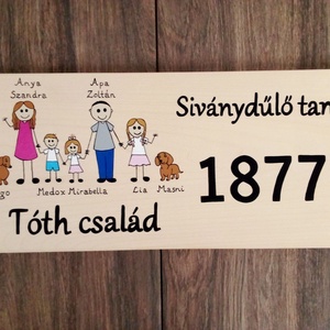 Házszám, házszámtábla, utcatábla- Nagy családi házszám- házszám . - otthon & életmód - ház & kert - házszám - Meska.hu