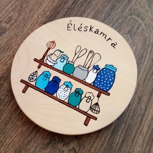 Ajtótábla, ajtó jelölő tábla,  névtábla, kopogtató, felirat- Éléskamra - otthon & életmód - ház & kert - névtábla - Meska.hu