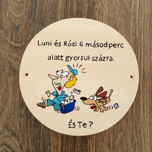 Kutya harap tábla, harapós kutya tábla, kutya tábla, névtábla - házszám - Meska.hu