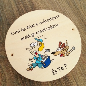 Kutya harap tábla, harapós kutya tábla, kutya tábla, névtábla - házszám - otthon & életmód - kisállatoknak - kutyáknak - kutya biléta - Meska.hu