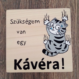 Poháralátét - Szükségem van egy kávéra - otthon & életmód - konyhafelszerelés, tálalás - tálalás - sörös pohár és korsó - Meska.hu