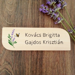 Névtábla postaládára , bejárati ajtóra - Levendulás névtábla - otthon & életmód - ház & kert - névtábla - Meska.hu