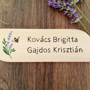 Névtábla postaládára , bejárati ajtóra - Levendulás névtábla - otthon & életmód - ház & kert - névtábla - Meska.hu