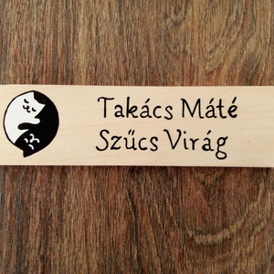 Névtábla postaládára , bejárati ajtóra - névtábla - otthon & életmód - ház & kert - névtábla - Meska.hu