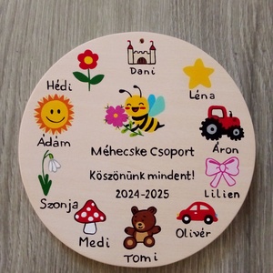 Óvódai, Bölcsődei ballagó ajándék Óvónéninek, dadus néninek, névtábla, felirat, Játék & Sport, Ovis felszerelés, Óvodai jelek, Festészet, Festett tárgyak, MESKA