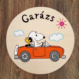 Garázsra szerelhető ajtótábla, ajtódísz, kopogtató, névtábla, felirat - otthon & életmód - dekoráció - ajtó- és ablak dekoráció - ajtótábla - Meska.hu