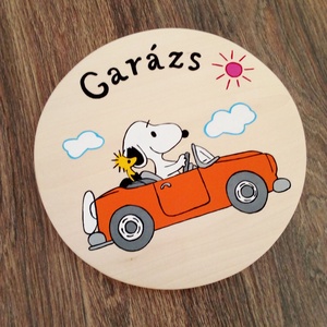 Garázsra szerelhető ajtótábla, ajtódísz, kopogtató, névtábla, felirat - otthon & életmód - dekoráció - ajtó- és ablak dekoráció - ajtótábla - Meska.hu