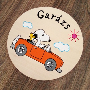 Garázsra szerelhető ajtótábla, ajtódísz, kopogtató, névtábla, felirat - otthon & életmód - dekoráció - ajtó- és ablak dekoráció - ajtótábla - Meska.hu