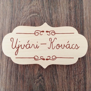 Névtábla , ajtótábla, postaláda tábla - Meska.hu