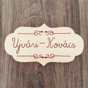 Névtábla , ajtótábla, postaláda tábla - otthon & életmód - ház & kert - névtábla - Meska.hu