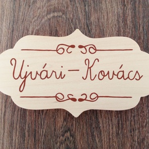 Névtábla , ajtótábla, postaláda tábla - otthon & életmód - ház & kert - névtábla - Meska.hu