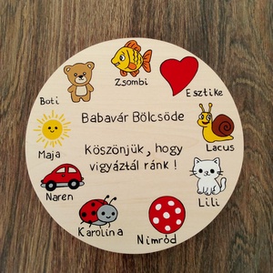 Óvodai ballagás, bölcsődei ballagás alkalmából készült tábla, névtábla, ovis jel  - Meska.hu