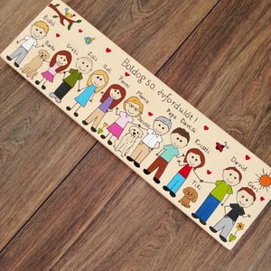 50. Házassági évforduló alkalmával készült Családi tábla - Névtábla - otthon & életmód - ház & kert - névtábla - Meska.hu