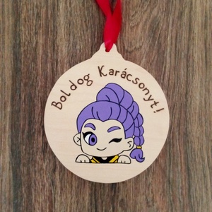 Huntrix Karácsonyfadísz, Rumi ,Mira,Zoey - K pop demon hunters karácsonyfadísz, Karácsony, Karácsonyi lakásdekoráció, Karácsonyfadíszek, Festett tárgyak, Festészet, MESKA