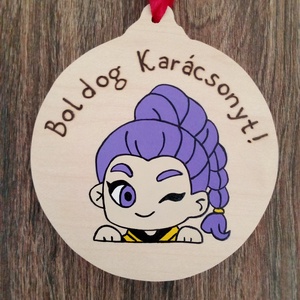 Huntrix Karácsonyfadísz, Rumi ,Mira,Zoey - K pop demon hunters karácsonyfadísz - karácsony - karácsonyi lakásdekoráció - karácsonyfadíszek - Meska.hu